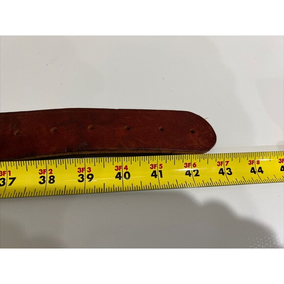 Levis Reversible Belt Brown Leather 1.5" Wide Nickle Buckle Size 36 - Picture 8 of 16